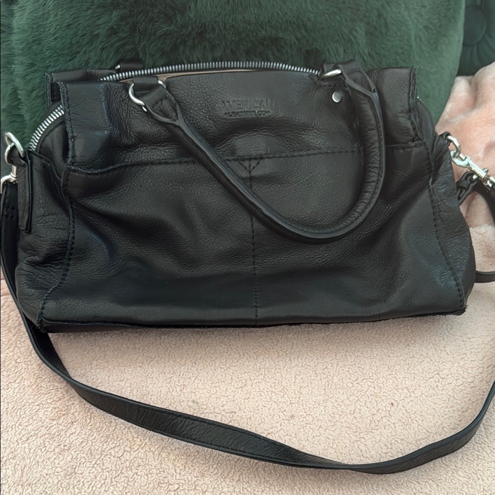 American Leather Co. Black Leather Handbag